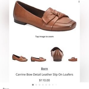 Born Brown Leather Carrine loafers in stores now (Dillards) size 8